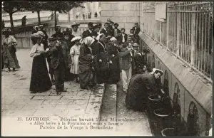 Virgin Mary Apparition Prints: Drinking the Water
