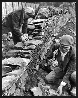 Dry Stone Walling Print, Galashiel, Scotland