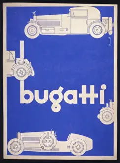 Vintage Car Posters Prints: Dryden / Bugatti / 25