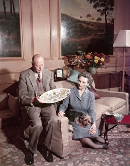 Duke and Duchess of Gloucester at home, 1960 Duke and Duchess of Gloucester at home, 1960