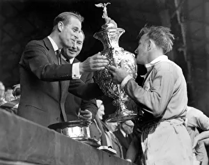 Duke of Edinburgh presenting trophy at Rugby League final Duke of Edinburgh presenting trophy at Rugby League final