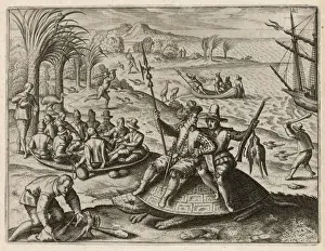 Mauritius Prints: Dutch Explorers in Mauritius Print