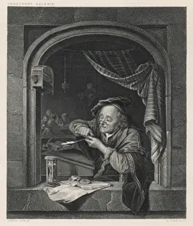 Dutch Historical Figures Prints: Dutch Writing Master