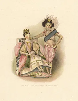 The Earl and Countess of Leicester dressed by Princess The Earl and Countess of Leicester dressed by Princess