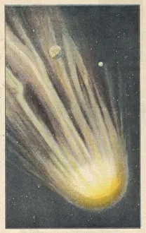 Earth From Space Images Prints: Earth and Comet