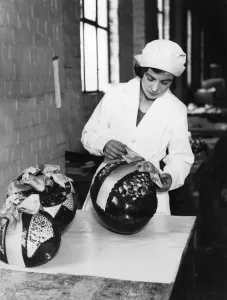Easter Prints: Chocolate Easter Egg Preparations Print, 3 February 1933