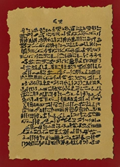 Ebers papyrus. ca. 1500 BC. Ancient Egypt. Amenhotep Ebers papyrus. ca. 1500 BC. Ancient Egypt. Amenhotep