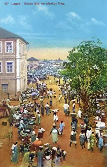 Ebute Ero on market day, Lagos, Nigeria, West Africa