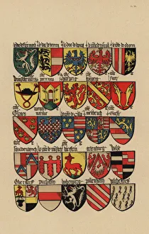 Ecus or blazons of the German nobility, 15th century Ecus or blazons of the German nobility, 15th century