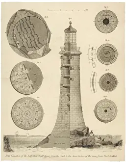 Iconic British Landmarks Prints: Eddystone Lighthouse