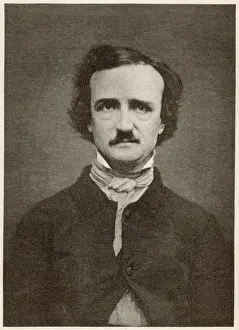 Author Prints: Edgar Allan Poe Print