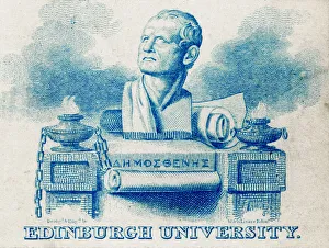 Edinburgh University, bust of Demosthenes Edinburgh University, bust of Demosthenes