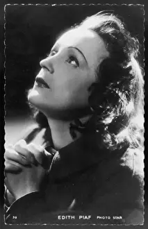 Vintage Parisian Style Prints: Edith Piaf [Head]