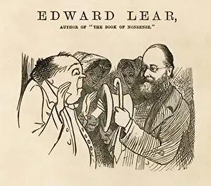 Edward Lear Prints: Edward Lear Print: Inside of a Hat with Lining