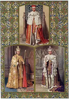 Fortunino Matania Prints: Edward VIII in Coronation Robes Print, 1936