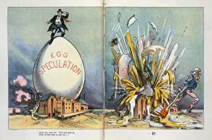 Puck Magazine Illustrations Prints: Egg speculation