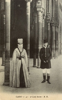 Egypt - Cairo - A Lady of the Harem with escort Egypt - Cairo - A Lady of the Harem with escort