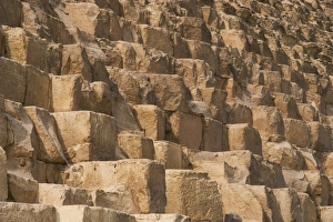 Egypt. Henutsens pyramid at Giza. Limestone stones Egypt. Henutsens pyramid at Giza. Limestone stones