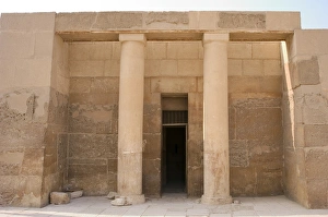 Egypt. Mastaba of Senedjemib Mehi. Entrance and portico Egypt. Mastaba of Senedjemib Mehi. Entrance and portico