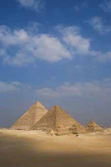 Egypt. The Pyramids of Giza. Pyramids of Khafre and Menkaure Egypt. The Pyramids of Giza. Pyramids of Khafre and Menkaure