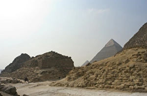 Egypt. Satellite pyramids of the Great Pyramid of Khufu or C Egypt. Satellite pyramids of the Great Pyramid of Khufu or C