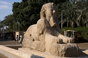 Egypt. Sphinx of Memphis. Alabaster Egypt. Sphinx of Memphis. Alabaster