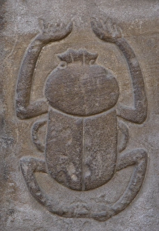 Egypt. Temple of Horus. Relief depicting a beetle. Edfu Egypt. Temple of Horus. Relief depicting a beetle. Edfu
