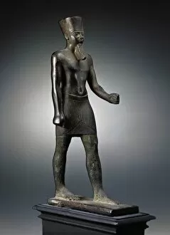 Amen Collection: Egyptian Art. Bronze statuette depicting the god Amun