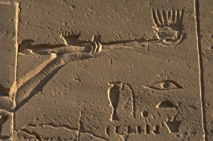 Egyptian Art. Karnak. Incense burner. Relief Egyptian Art. Karnak. Incense burner. Relief