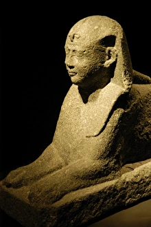 Egyptian art. Sphinx of Ptolemy XII Auletes (117-51 B.C.). E Egyptian art. Sphinx of Ptolemy XII Auletes (117-51 B.C.). E