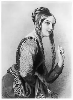 Eleanor of Aquitaine Print, a portrait of the Queen