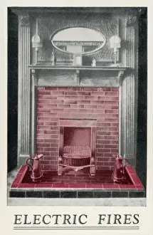 Retro Home Decor Ideas Prints: Electric Fire