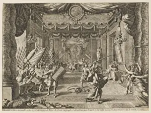 Ancient Roman History Prints: Elegabalus Assassinated