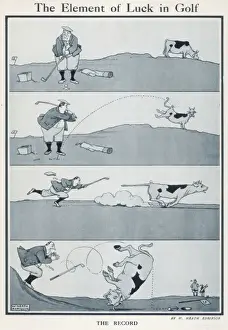 Historical Golf Images Prints: The Element of Luck in Golf