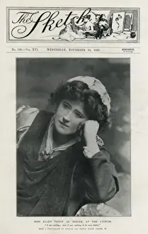 Victorian Era Theatre History Prints: Ellen Terry as Imogen