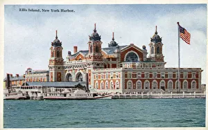 Elllis Island, New York Harbour, NY, USA. Date: circa 1920 Elllis Island, New York Harbour, NY, USA. Date: circa 1920
