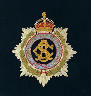 Embroidered badge of the Army Service Corps Embroidered badge of the Army Service Corps