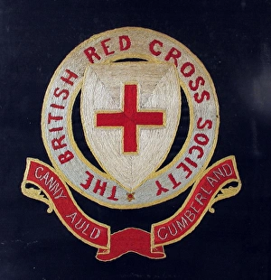 Embroidered badge of the British Red Cross Embroidered badge of the British Red Cross