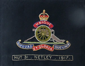Embroidered badge of the Royal Artillery Embroidered badge of the Royal Artillery