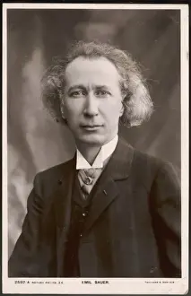German Composers History Prints: Emil Sauer / Postcard