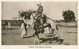 Emir of Katsina on a camel, Nigeria, West Africa Emir of Katsina on a camel, Nigeria, West Africa