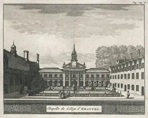 Prints of A view of the Emmanuel College Chapel and adjacent buildings Cambridgeshire Prints: Emmanuel College Chapel Print