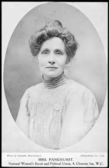 Suffragette Prints: Emmeline Pankhurst Studio Print