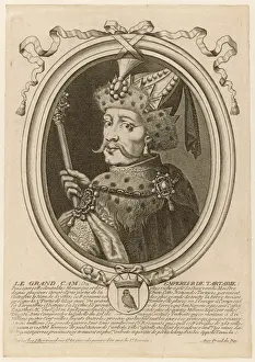 Chinese Historical Figures Prints: Emperor Cham (Tatar)