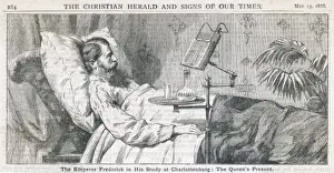 Print of The Emperor's Reading Device, Charlottenburg Study