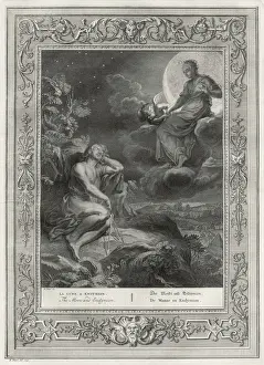 ENDYMION Print: Selene Visits the Sleeping Youth on Mount Laetmus