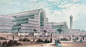 England. London. The Crystal Palace by Joseph Paxton. Great England. London. The Crystal Palace by Joseph Paxton. Great