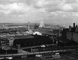 Runcorn and Widnes, Cheshire, England Print 1960s
