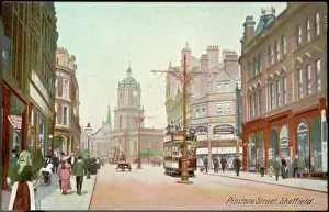 Pinstone Street Print, Sheffield England