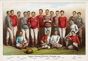 English football players in team picture English football players in team picture